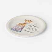 Assiettes En Carton Giraffe bébé mignonne (Angle)