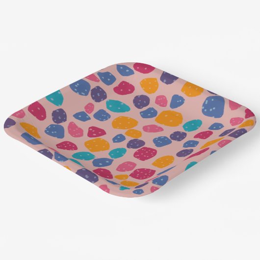 Assiettes En Carton Giraffe d'animal de fête Imprimer - Plaques de pap (Angulaire)