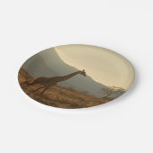 Assiettes En Carton Giraffe dans la Savannah (Angle)