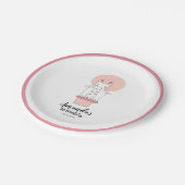 Assiettes En Carton Giraffe pour la première fille (Angle)