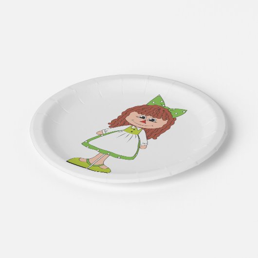 Assiettes En Carton Girl Doll Paper Plates (Angle)