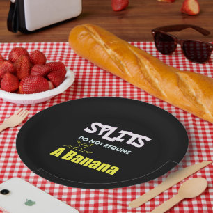 Assiettes En Carton Girls Gymnastique Banana Splits Citation