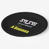 Assiettes En Carton Girls Gymnastique Banana Splits Citation (Angle)