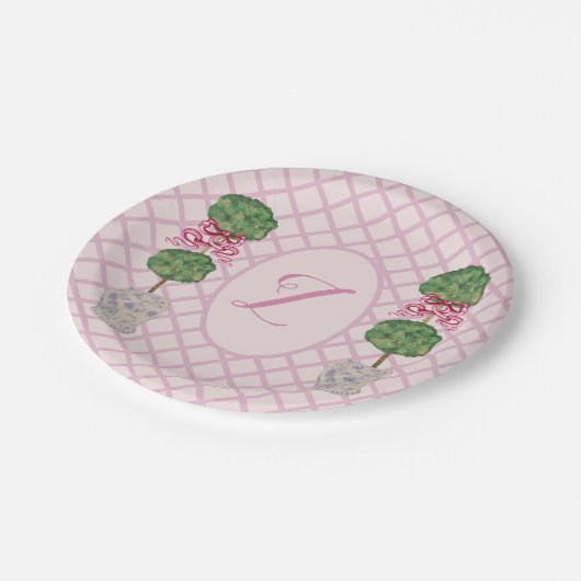 Assiettes En Carton Girly Chinoiserie Ginger Jar Jars Topiary (Angle)