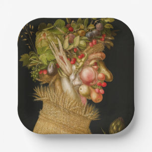 Assiettes En Carton Giuseppe Arcimboldo - Été