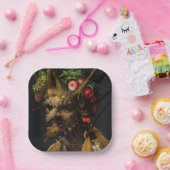 Assiettes En Carton Giuseppe Arcimboldo - Quatre saisons en une tête (Fête)