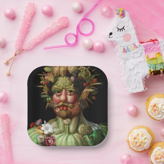Assiettes En Carton Giuseppe Arcimboldo - Vertumnus (Fête)
