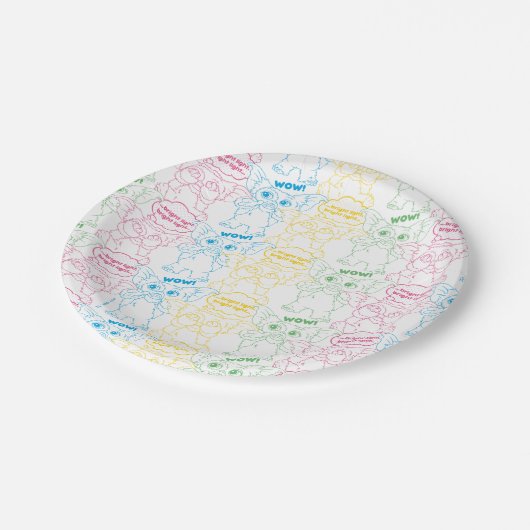 Assiettes En Carton Gizmo | Lumière Lumineuse ! Lumière Lumineuse ! (Angle)