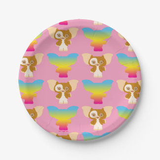 Assiettes En Carton Gizmo | Motif arc-en-ciel