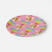Assiettes En Carton Gizmo | Motif arc-en-ciel (Angle)