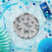 Assiettes En Carton Gizmo | Motif noir et blanc (Fête)