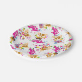 Assiettes En Carton Gizmo | Motif Rock 'n Roll (Angle)