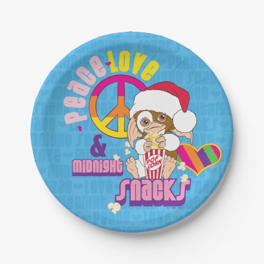 Assiettes En Carton Gizmo | Peace Love & Midnight Snacks (Devant)