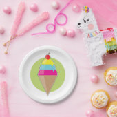 Assiettes En Carton Glace colorée (Fête)
