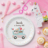 Assiettes En Carton Glace Cream Camion Sweet Time Boy Anniversaire Fêt (Fête)
