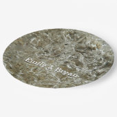 Assiettes En Carton Glace glaciaire Texture nature Abstraite (Angle)