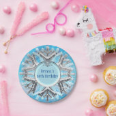 Assiettes En Carton Glace Winter Wonderland Big Snowflake Party (Fête)