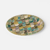 Assiettes En Carton Glam Mermaid Balances fête d'anniversaire (Angle)