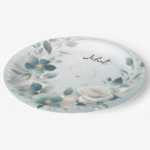 Assiettes En Carton Glam métal brillant haute Fête des mariées en arge (Angle)