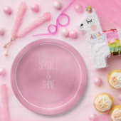 Assiettes En Carton Glam Pink Ombre (Fête)