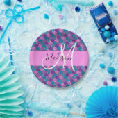 Assiettes En Carton Glam Purple Sirène Parties scintillant Étincelles (Fête)