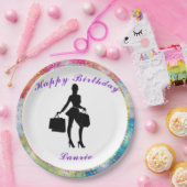 Assiettes En Carton Glam shopaholic (Fête)