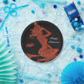 Assiettes En Carton Glam Witch Voler sur Broom Halloween Party (Fête)