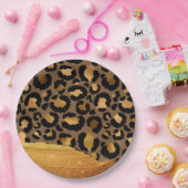 Assiettes En Carton Glamour en métal Glamor Tcheetah Peau (Fête)