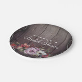 Assiettes En Carton Glamour rustique Grange Bois Flourdissant & Mariag (Angle)