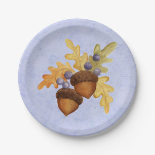 Assiettes En Carton Gland de chêne