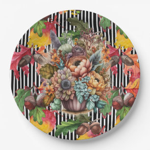 Assiettes En Carton Glands De Chêne En Automne
