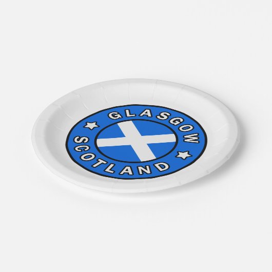 Assiettes En Carton Glasgow Écosse (Angle)
