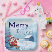 Assiettes En Carton Glisse (Fête)