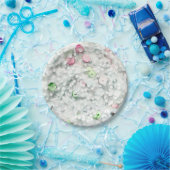 Assiettes En Carton Glitter Slime Party Plates White (Fête)