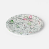 Assiettes En Carton Glitter Slime Party Plates White (Angle)