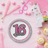 Assiettes En Carton Glitz et Glam Sweet 16 Partyware (Fête)