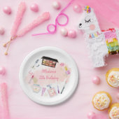 Assiettes En Carton Glitz & Glam Spa or rose Anniversaire (Fête)