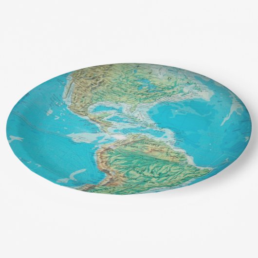 Assiettes En Carton Globe (Angle)