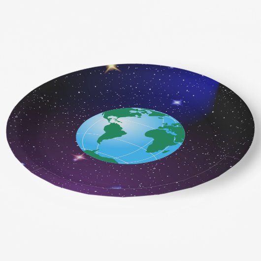 ASSIETTES EN CARTON GLOBE (Angle)