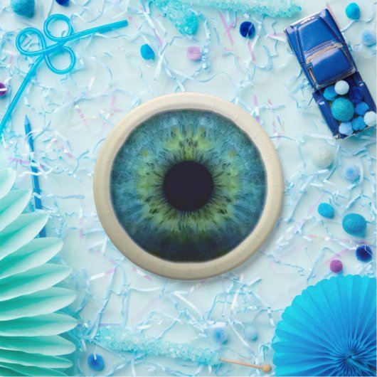 Assiettes En Carton GLOBE OCULAIRE ! (Grand Halloween article de (Fête)