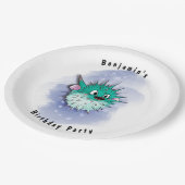 Assiettes En Carton Globefish (Angle)