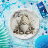 Assiettes En Carton Gnome Christmas Plate (Fête)