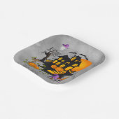 Assiettes En Carton Gnome Couple Jack O'Lanterns Maison Hantée (Angulaire)