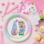 Assiettes En Carton Gnome de chasse aux oeufs de Pâques (Fête)