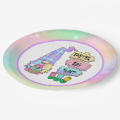 Assiettes En Carton Gnome de chasse aux oeufs de Pâques (Angle)