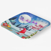 Assiettes En Carton Gnome De Noël Neige Et Cadeaux De Sleigh Père Noël (Angulaire)