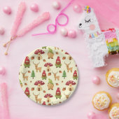 Assiettes En Carton Gnome des bois de Noël | Vacances (Fête)