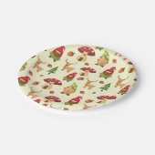 Assiettes En Carton Gnome des bois de Noël | Vacances (Angle)