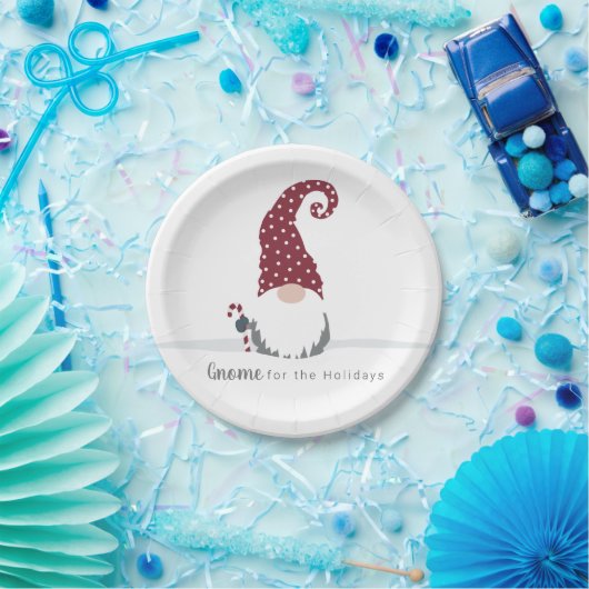 Assiettes En Carton Gnome for the Holidays Design scandinave (Fête)