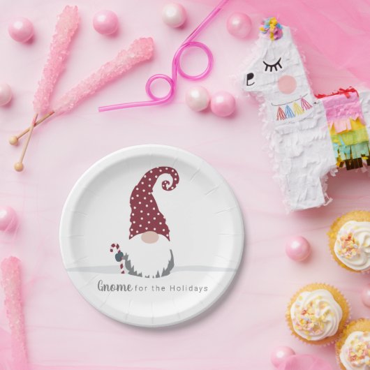 Assiettes En Carton Gnome for the Holidays Design scandinave (Fête)